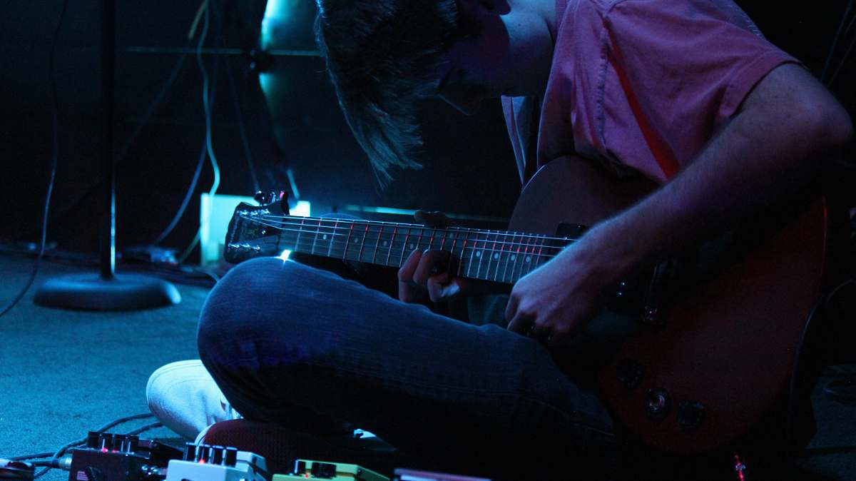 musical instrument person playing guitar guitar